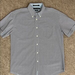 Vintage checkered short sleeve Hilfiger button shirt L